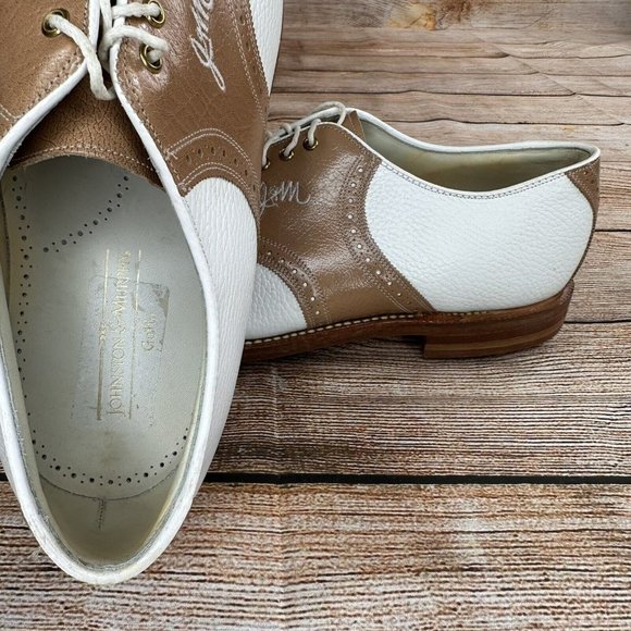 Johnson & Murphy Luxury Leather Saddle Golf Shoes Men Size 12 N - NEW 15192 main image 6